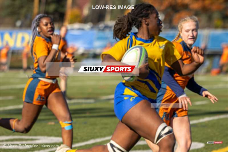  College John Abbott - Cégep André Laurendeau - Rugby - RSEQ 2023 - FINAL Coll. RUGBY Fem. - J.Abbott (30) vs (0) André Laurendeau (1ST HALF) (#RSEQ23RFJACAL1) Photo by: Alexie Prefontaine | Siuxy Sports 2023-11-05