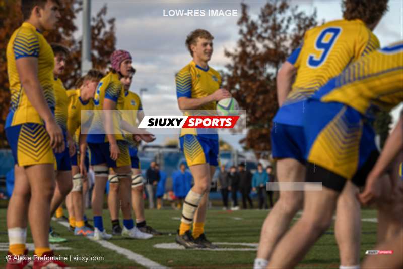 Callan KING - Philip MARTIN -  College John Abbott - Cégep André Laurendeau - Rugby - RSEQ 2023 - FINAL Coll. RUGBY MASC. - J.Abbott (22) vs (24) André Laurendeau (2nd HALF) (#RSEQ23RCABBAL2) Photo by: Alexie Prefontaine | Siuxy Sports 2023-11-05
