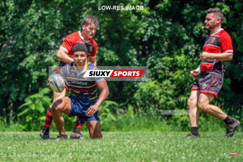 Karl AUGUSTINE - Noah WARCUP -  Beaconsfield Rugby Football Club - Town of Mount Royal RFC - Rugby - RQ 2026 - Super Ligue Masc Réserves - Beaconsfield vs TMR (#RQ26SLMRBT07) Photo by: Juan Alchourron | Siuxy Sports 2026-07-11