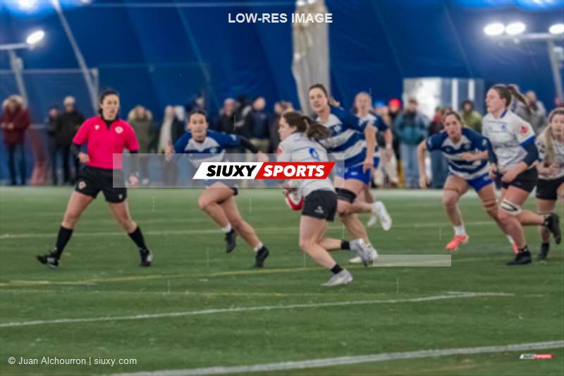 Megan ALLARD - Camille ARVIN-BÉROD -  Équipe féminine - Rugby Québec - Équipe féminine - Rugby Québec - Rugby - QORC-CROQ 2026 - Match 1 -  QUÉBEC EST vs QUÉBEC OUEST  (#QORC26QEQO01) Photo by: Juan Alchourron | Siuxy Sports 2026-01-30