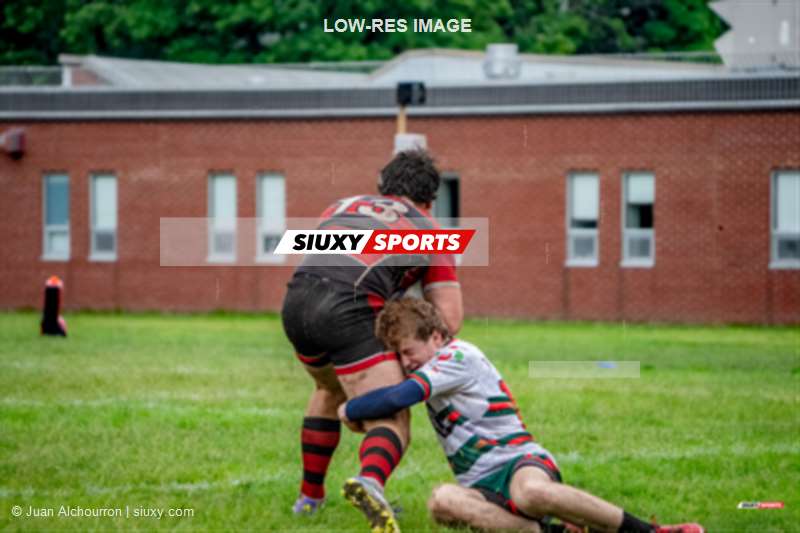 Romain LARCHER - Marshall MATHER -  Beaconsfield Rugby Football Club - Rugby Club de Montréal - Rugby - RQ 2026 - Super Ligue Masc 1ère - Beaconsfield vs Rugby Club de Montréal (#RQ26SLM1BRM6) Photo by: Juan Alchourron | Siuxy Sports 2026-06-06
