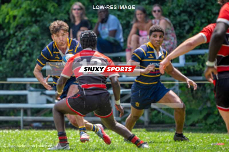 Karl AUGUSTINE - Victor BRISSON -  Beaconsfield Rugby Football Club - Town of Mount Royal RFC - Rugby - RQ 2026 - Super Ligue Masc Réserves - Beaconsfield vs TMR (#RQ26SLMRBT07) Photo by: Juan Alchourron | Siuxy Sports 2026-07-11