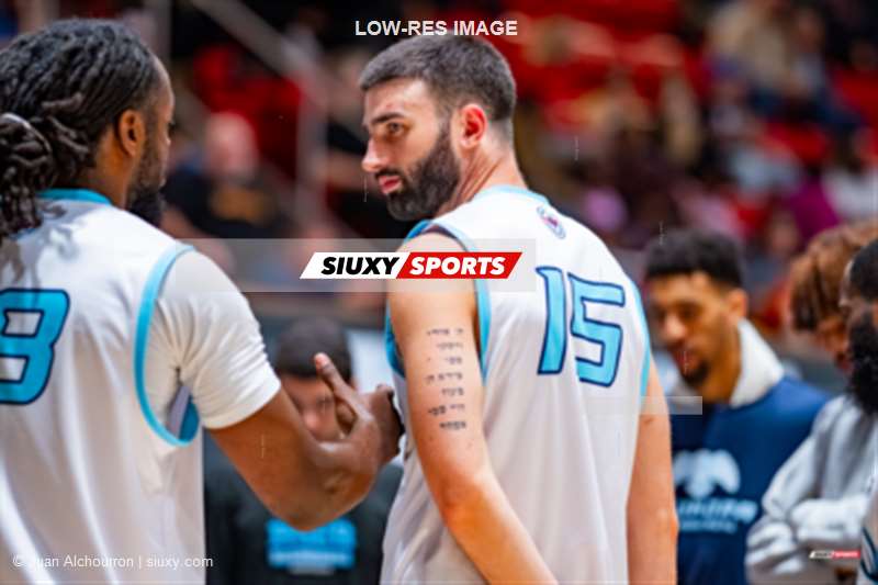 Elijah IFEJEH - Kyle STEWARD - Gabriel WIZNITZER -  Montreal - Windsor - Basketball - BSL 2026 - Toundra de Montréal vs Windsor Express - Game (#BSL26TMWE25) Photo by: Juan Alchourron | Siuxy Sports 2026-02-28