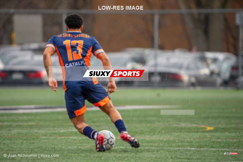 Cedric TOUSSAINT -  CS St-Laurent - AS de Blainville - Soccer - Senior Ligue 1 QC Masculin 2026 - CS St-Laurent vs AS Blainville (#PLSQ1FSTLBL04) Photo by: Juan Alchourron | Siuxy Sports 2026-04-18
