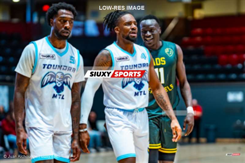 Jeremy HAYES - Nyang WEK III -  Montreal - Sentinels - Basketball - BSL 2026 - Toundra de Montréal vs Texas Sentinels - Game (#BSL26TMST01) Photo by: Juan Alchourron | Siuxy Sports 2026-02-15