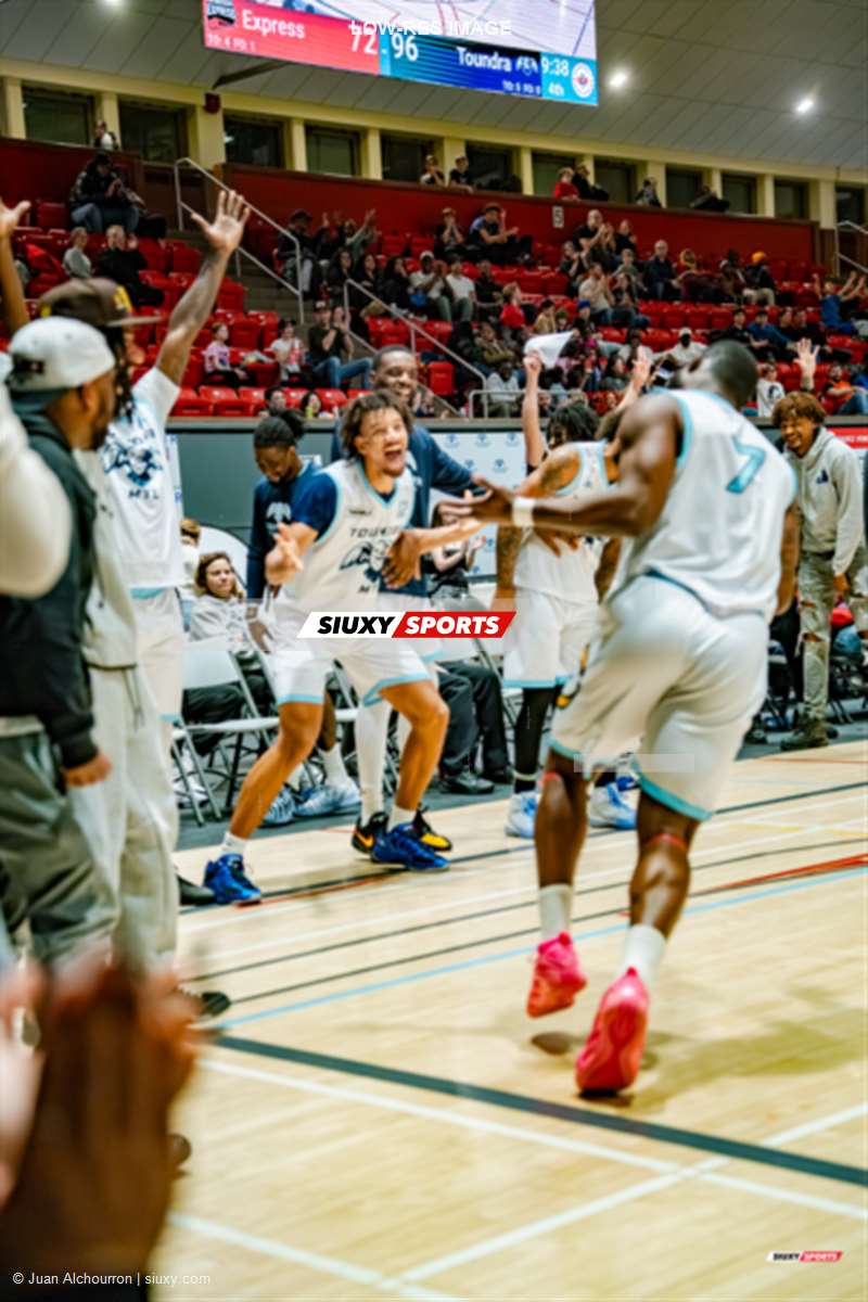 Alex LEIBA - Lansana NWOSU -  Montreal - Windsor - Basketball - BSL 2026 - Toundra de Montréal vs Windsor Express - Game (#BSL26TMWE25) Photo by: Juan Alchourron | Siuxy Sports 2026-02-28