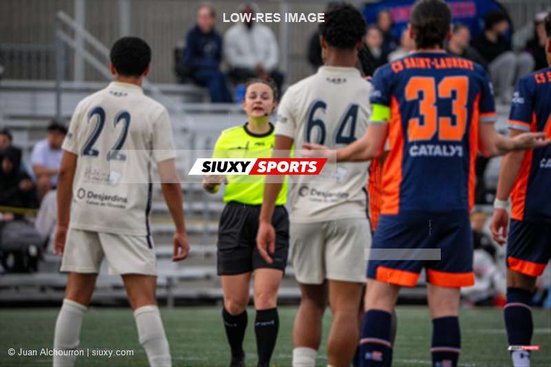  CS St-Laurent - AS de Blainville - Soccer - Senior Ligue 1 QC Masculin 2026 - CS St-Laurent vs AS Blainville (#PLSQ1FSTLBL04) Photo by: Juan Alchourron | Siuxy Sports 2026-04-18