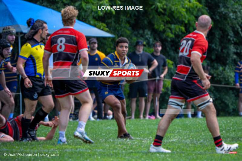 Karl AUGUSTINE -  Beaconsfield Rugby Football Club - Town of Mount Royal RFC - Rugby - RQ 2026 - Super Ligue Masc Réserves - Beaconsfield vs TMR (#RQ26SLMRBT07) Photo by: Juan Alchourron | Siuxy Sports 2026-07-11