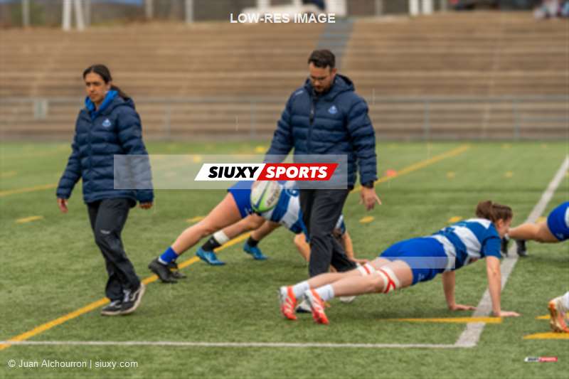 Anais HOLLY - Junior QUINIO -  Équipe féminine - Rugby Québec - Équipe féminine - Rugby Québec - Rugby - QORC-CROQ 2026 - Finale - QUÉBEC EST vs QUÉBEC OUEST - Avant et Après Match (#QORC26QEQO40) Photo by: Juan Alchourron | Siuxy Sports 2026-05-02