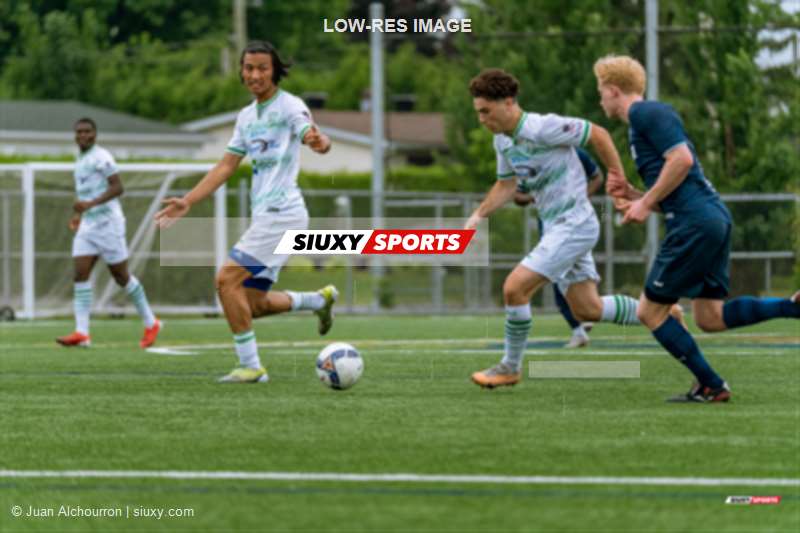 Maxime BOURGEOIS - Olivier VILLENEUVE -  Celtix du Haut-Richelieu - AS de Blainville - Soccer - PLSQ - Celtix du Haut-Richelieu (2) vs (3) AS de Blainville - 2ème mi-temps (#PLSQ24CHRASB206) Photo by: Juan Alchourron | Siuxy Sports 2024-06-22