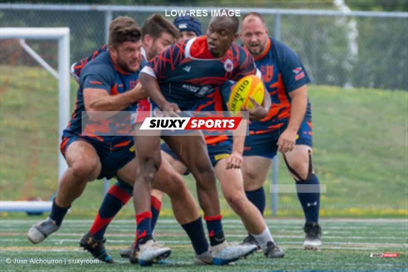  Brome Lake Ducks Rugby Club - Braves de Trois-Rivières - Rugby - RQ 2024 - Finales - LPR2 M1 - Brome Lake (20) vs (17) Trois-Rivières (#RQ24FLPR2M1BLTR) Photo by: Juan Alchourron | Siuxy Sports 2024-08-17