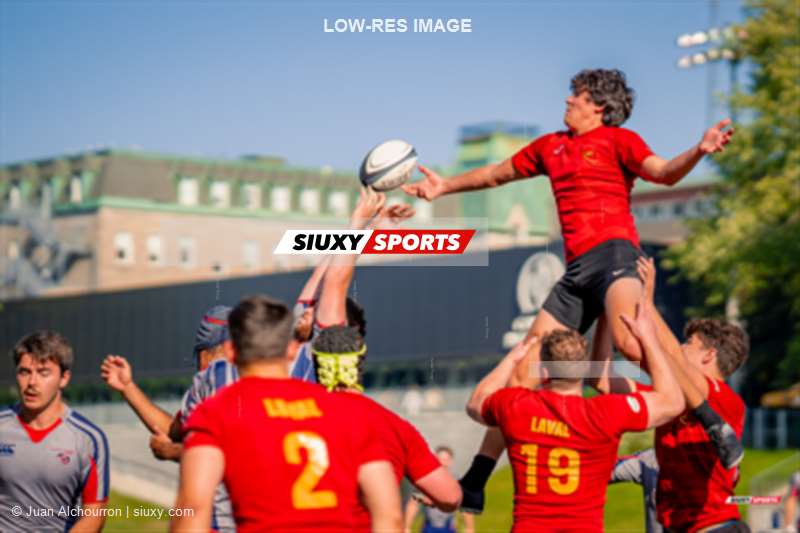 ÉTS (École de technologie supérieure) - Université Laval - Rugby - ETS vs Université Laval - Rugby M2 - Équipes développement (#ETSUL2024RM209) Photo by: Juan Alchourron | Siuxy Sports 2024-09-29