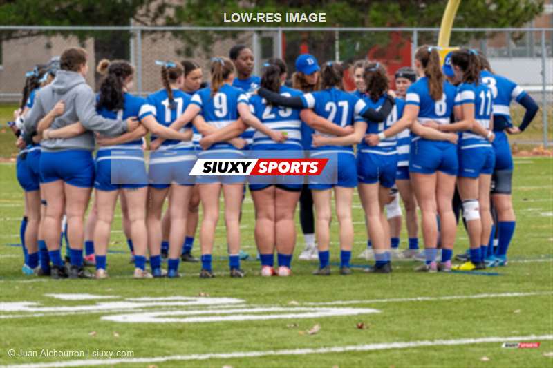 Juliette HAY - Jayden SCARLETTE -  College John Abbott - College Dawson - Rugby - RSEQ 2024 - Final Rugby Fem CEGEP - John Abbott vs Dawson - Before Match (#RSEQ24FRFCJAD00) Photo by: Juan Alchourron | Siuxy Sports 2024-11-10