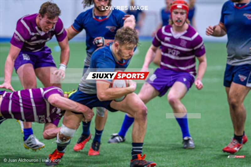 Thibaut BOISSISE - Brahim MAHMOUDI - Jake STEVENS -  ÉTS (École de technologie supérieure) - Bishop's University - Rugby - RQ 2024 - MATCH PRÉ-SAISON - ETS VS Bishop's - GAME (#RQ24ETSBIS103) Photo by: Juan Alchourron | Siuxy Sports 2024-03-29