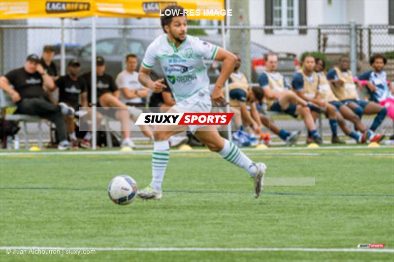 Samuel LAPLANTE -  Celtix du Haut-Richelieu - AS de Blainville - Soccer - PLSQ - Celtix du Haut-Richelieu (2) vs (3) AS de Blainville - 1ère mi-temps (#PLSQ24CHRASB106) Photo by: Juan Alchourron | Siuxy Sports 2024-06-22