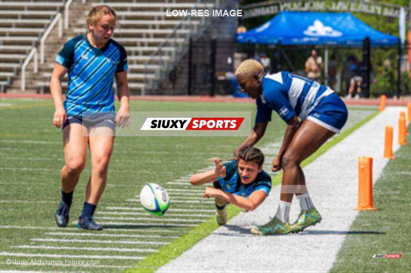 Tatiana JOSEPH -  Équipe féminine - Rugby Québec - Ontario Blues (w) - Rugby - QORC-CROQ 2024 - Finals - Québec Ouest (48) vs (26) Ontario Ouest  - 3rd Position (#QORC24QCOONO06) Photo by: Juan Alchourron | Siuxy Sports 2024-06-01