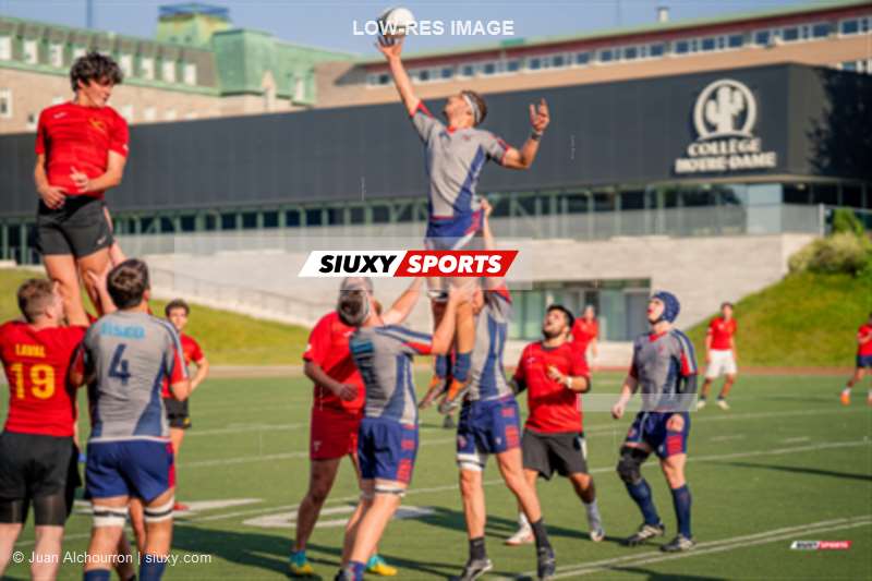  ÉTS (École de technologie supérieure) - Université Laval - Rugby - ETS vs Université Laval - Rugby M2 - Équipes développement (#ETSUL2024RM209) Photo by: Juan Alchourron | Siuxy Sports 2024-09-29