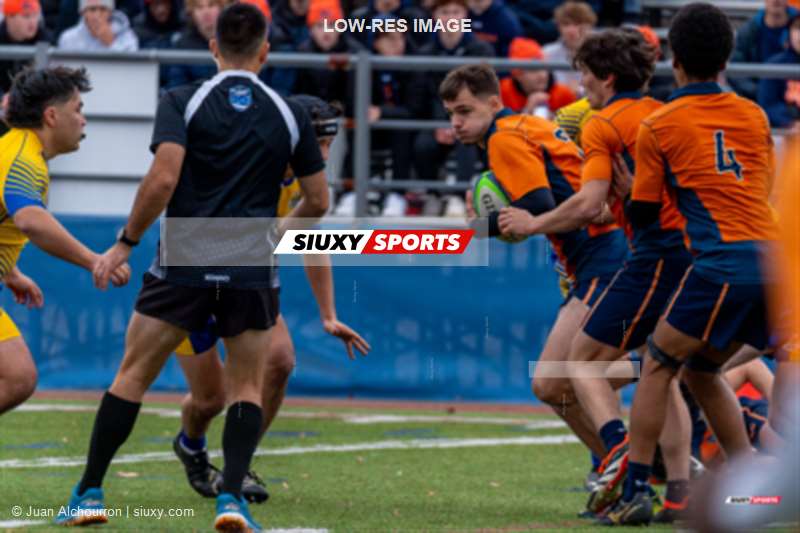 Mathieu OULHIOU - Maxime PLANTEVIN -  College John Abbott - Cégep André Laurendeau - Rugby - RSEQ 2024 - Final Rugby Masc CEGEP - John Abbott (48) vs (18) André Laurendeau - Second Half (#RSEQ24FRMCJAAL2) Photo by: Juan Alchourron | Siuxy Sports 2024-11-10