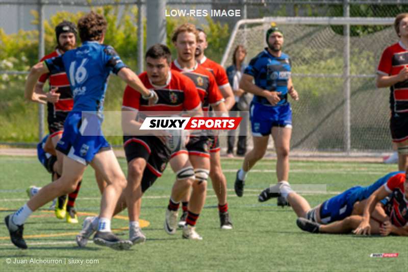 Michael CAVALIERE - Paul SALANGRE -  Parc Olympique Rugby - Beaconsfield Rugby Football Club - Rugby - RQ 2024 - Super Ligue M - Rés -  Parc Olympique (18) vs (27) Beaconsfield RFC (#RQ24SLMRPOBEA06) Photo by: Juan Alchourron | Siuxy Sports 2024-06-08