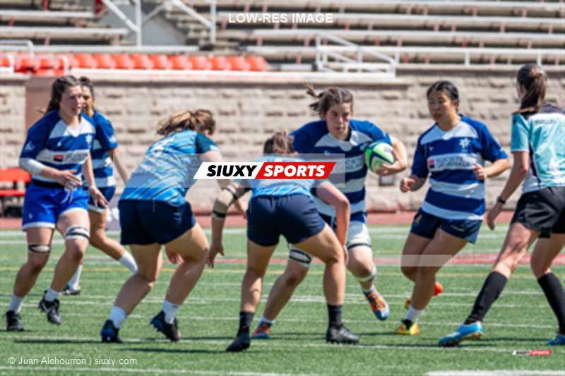 Anais HOLLY -  Équipe féminine - Rugby Québec - Ontario Blues (w) - Rugby - QORC-CROQ 2024 - Finals - Québec Ouest (48) vs (26) Ontario Ouest  - 3rd Position (#QORC24QCOONO06) Photo by: Juan Alchourron | Siuxy Sports 2024-06-01