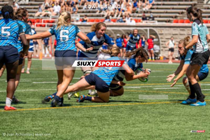  Équipe féminine - Rugby Québec - Ontario Blues (w) - Rugby - QORC-CROQ 2024 - Finals - Québec Ouest (48) vs (26) Ontario Ouest  - 3rd Position (#QORC24QCOONO06) Photo by: Juan Alchourron | Siuxy Sports 2024-06-01