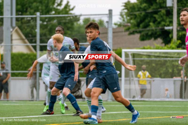 Brian PICART - Olivier VILLENEUVE -  Celtix du Haut-Richelieu - AS de Blainville - Soccer - PLSQ - Celtix du Haut-Richelieu (2) vs (3) AS de Blainville - 2ème mi-temps (#PLSQ24CHRASB206) Photo by: Juan Alchourron | Siuxy Sports 2024-06-22