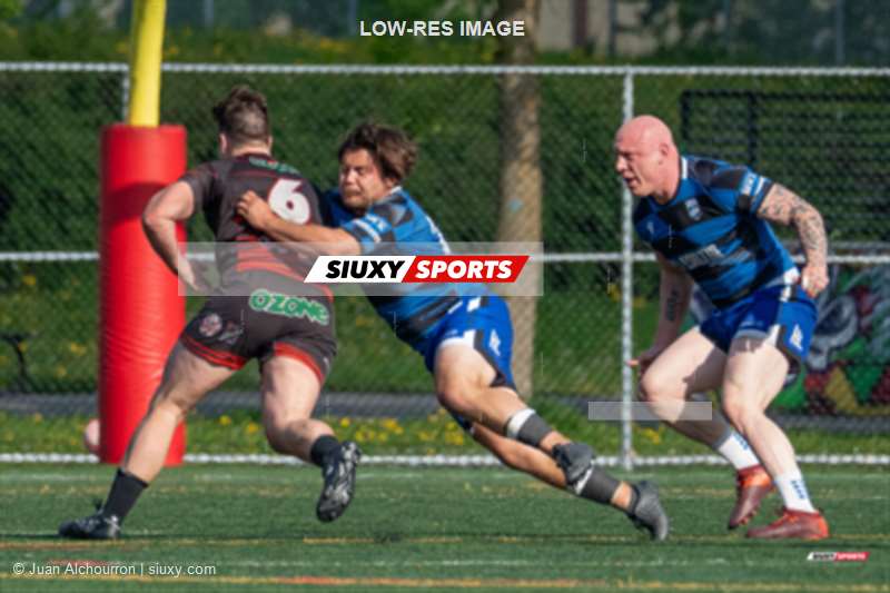 Israel FLEURY - Maxime SAUVAGE -  Parc Olympique Rugby - Club de Rugby de Québec - Rugby - RQ 2024 - Super Ligue M - Parc Olympique (29) vs (15) Club de Rugby de Québec - 2ème mi-temps (#RQ24SLM2PARQUE05) Photo by: Juan Alchourron | Siuxy Sports 2024-05-18