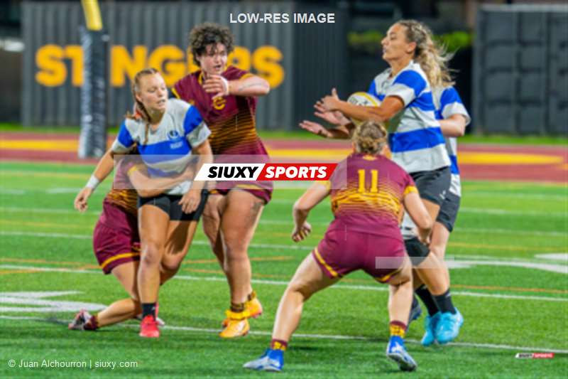 Leila BOURGEAUD-PEDELUCQ -  Université Concordia - Université de Montréal - Rugby - RSEQ 2024 - Rugby Univ. Fém - Concordia U. (22) vs (15) Université de Montréal (#RSEQ24RUFCOUM09) Photo by: Juan Alchourron | Siuxy Sports 2024-09-18