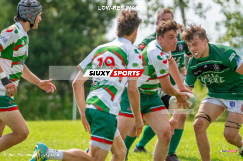 Sacha LAROCHE - Michael MCGUINNESS -  Montreal Irish RFC - Rugby Club de Montréal - Rugby - RQ 2024 - SUPER LIGUE M1 - MONTREAL IRISH RFC (41) VS (23) RUGBY CLUB DE MONTRÉAL (#RQ24SLM1MIRRCM17) Photo by: Juan Alchourron | Siuxy Sports 2024-07-13