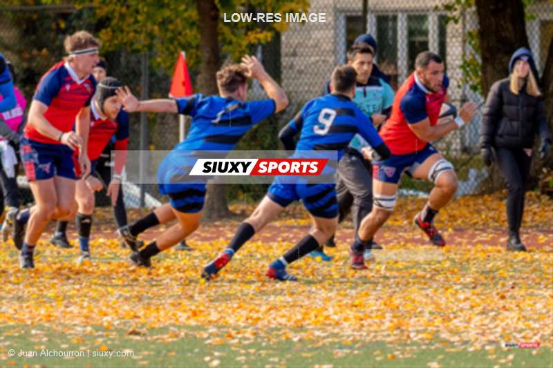 Gelel REZIG -  ÉTS (École de technologie supérieure) - Université de Montréal - Rugby - RSEQ 2024 - Rugby démi finale M - ETS (53) vs (13) UdM  (#RSEQ24RMETSUDM110) Photo by: Juan Alchourron | Siuxy Sports 2024-10-27