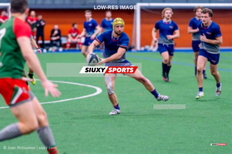Maxime DELESPINE -  ÉTS (École de technologie supérieure) - Rugby Club de Montréal - Rugby - RQ 2024 - Match Pré-Saison - ETS vs RCM - Game (#RQ24ETSRCM103) Photo by: Juan Alchourron | Siuxy Sports 2024-03-22