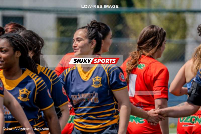 Cecilia GARCIA - Elly JEAN -  Town of Mount Royal RFC - Club de Rugby de Québec - Rugby - RQ 2024 - Super Ligue F - TMR (5) - (74) Club de Rugby de Québec (#RQ24SLFTMRCRQ05) Photo by: Juan Alchourron | Siuxy Sports 2024-05-11