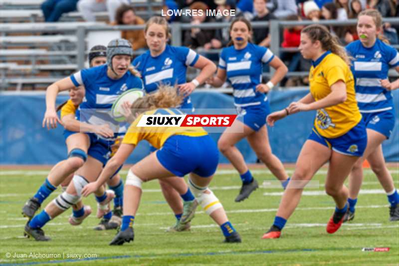  College John Abbott - College Dawson - Rugby - RSEQ 2024 - Final Rugby Fem CEGEP - John Abbott (12) vs (21) Dawson - First Half (#RSEQFRFCJAD01) Photo by: Juan Alchourron | Siuxy Sports 2024-11-10