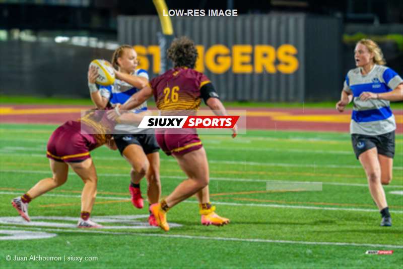 Leila BOURGEAUD-PEDELUCQ -  Université Concordia - Université de Montréal - Rugby - RSEQ 2024 - Rugby Univ. Fém - Concordia U. (22) vs (15) Université de Montréal (#RSEQ24RUFCOUM09) Photo by: Juan Alchourron | Siuxy Sports 2024-09-18