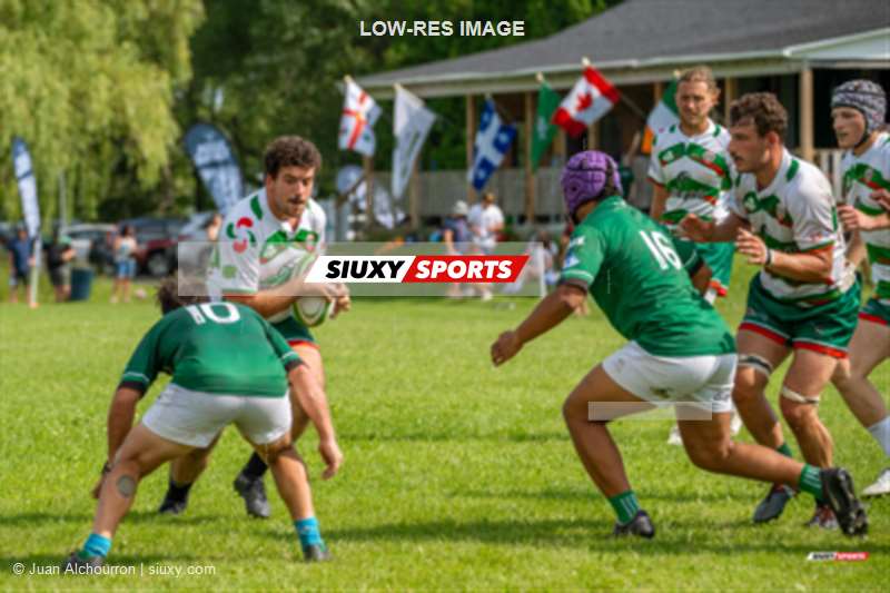 Thibaut BOISSISE - Sacha LAROCHE -  Montreal Irish RFC - Rugby Club de Montréal - Rugby - RQ 2024 - SUPER LIGUE M1 - MONTREAL IRISH RFC (41) VS (23) RUGBY CLUB DE MONTRÉAL (#RQ24SLM1MIRRCM17) Photo by: Juan Alchourron | Siuxy Sports 2024-07-13