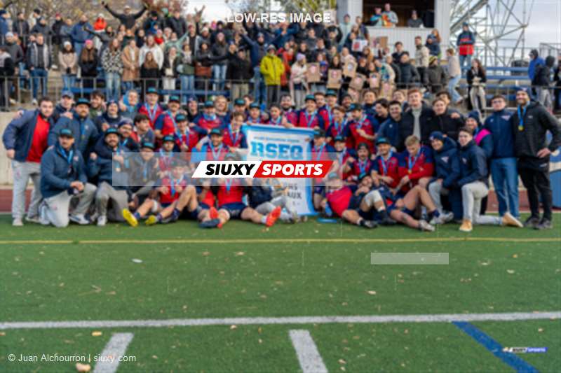 Frédéricke ALLARD - Alex GILOT - Alexandre PARENT-HARVEY - Junior QUINIO - Alexis ROY -  ÉTS (École de technologie supérieure) -  - Rugby - RSEQ 2024 - Finale Rugby Univ Masc - ETS vs Ottawa - Célébrations (#RSEQ24FRUMETSOTT70) Photo by: Juan Alchourron | Siuxy Sports 2024-11-02