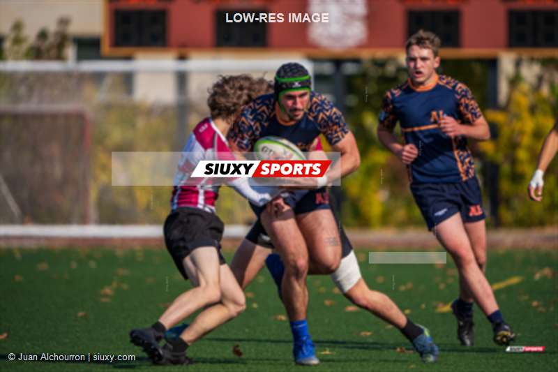 Justin GAGNON -  College Jean-de-Brébeuf - Cégep André Laurendeau - Rugby - RSEQ 2025 - Rugby M - Brébeuf vs André-Laurendeau (#RSEQ25RMBAL10) Photo by: Juan Alchourron | Siuxy Sports 2025-10-19