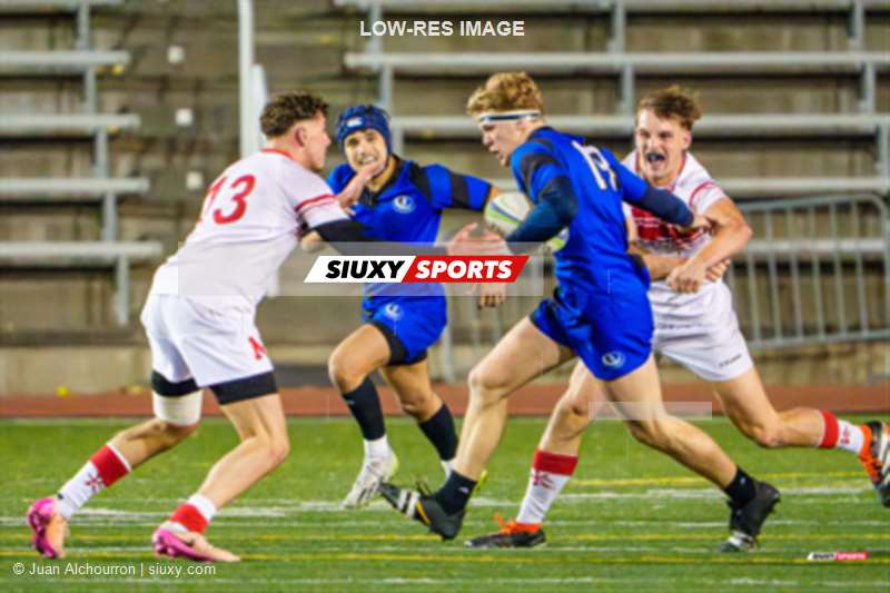 Sacha LAIDOUNI - Cyprien VIASNOFF -  Université McGill - Université de Montréal - Rugby - RSEQ 2025 - Rugby M - Demi Finale - McGill vs Université de Montréal - Match (#RSEQ25RMMUM31) Photo by: Juan Alchourron | Siuxy Sports 2025-10-24