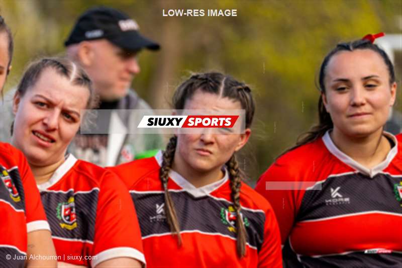 Laïka BISSONNETTE - Madeleine MCTAVISH -  Beaconsfield Rugby Football Club - Sainte-Anne-de-Bellevue RFC - Rugby - 2025 - 4th annual Cat Polson Cup - Post Game (#2025CATPPG) Photo by: Juan Alchourron | Siuxy Sports 2025-05-03