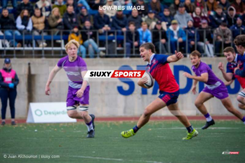 Gabin ARMANDIE - Mathéo BERGER -  ÉTS (École de technologie supérieure) - Bishop's University - Rugby - RSEQ 2025 - Rugby M - Démi Finale - ETS vs Bishop's - Match (#RSEQ25RMDFEB1) Photo by: Juan Alchourron | Siuxy Sports 2025-10-26