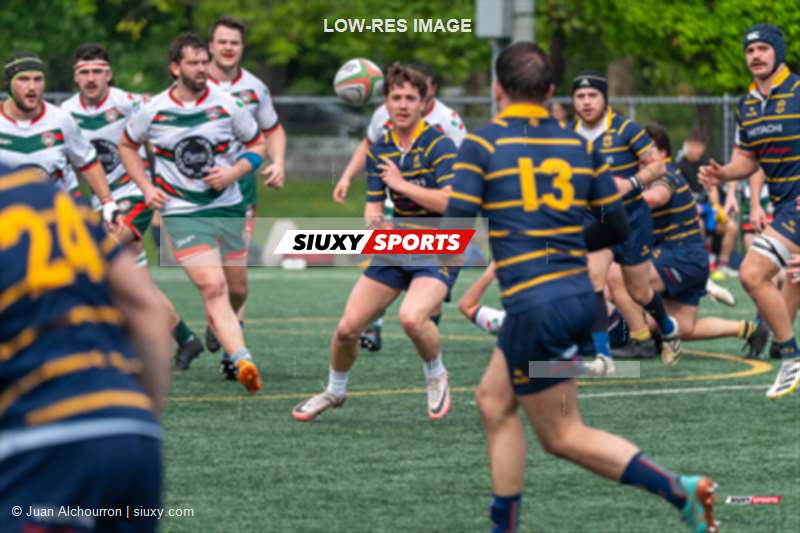 Paul ARDITTI - Kevin BOTTACIN - Axel BRITZ - Eloi PINON -  Rugby Club de Montréal - Town of Mount Royal RFC - Rugby - RQ 2025 - Super Ligue M - Rugby Club de Montréal (15) vs (31) Town Mount Royal - 1st half - Reel Juan (#RQ25SLMRCMTMR501) Photo by: Juan Alchourron | Siuxy Sports 2025-05-17