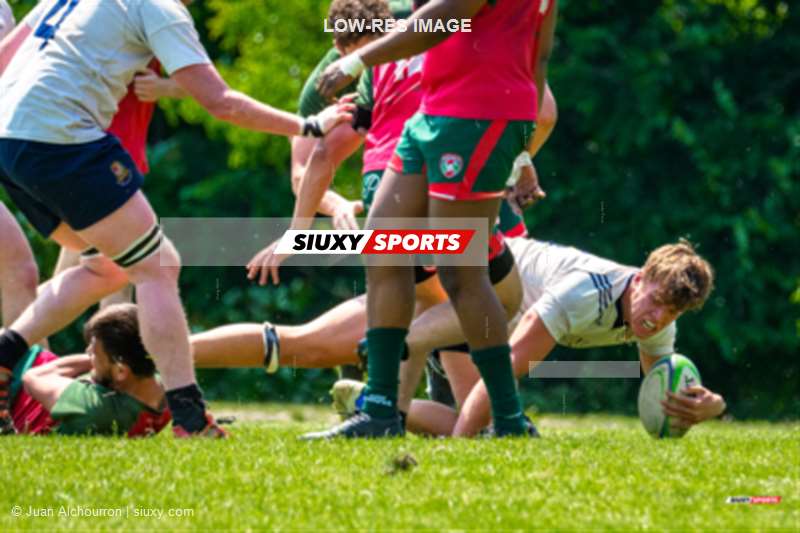  Sainte-Anne-de-Bellevue RFC - Rugby Club de Montréal - Rugby - RQ 2025 - SL M Rés - SABRFC (17) vs (24) Rugby Club de Montréal (#RQ25SLMRSARM6) Photo by: Juan Alchourron | Siuxy Sports 2025-06-14