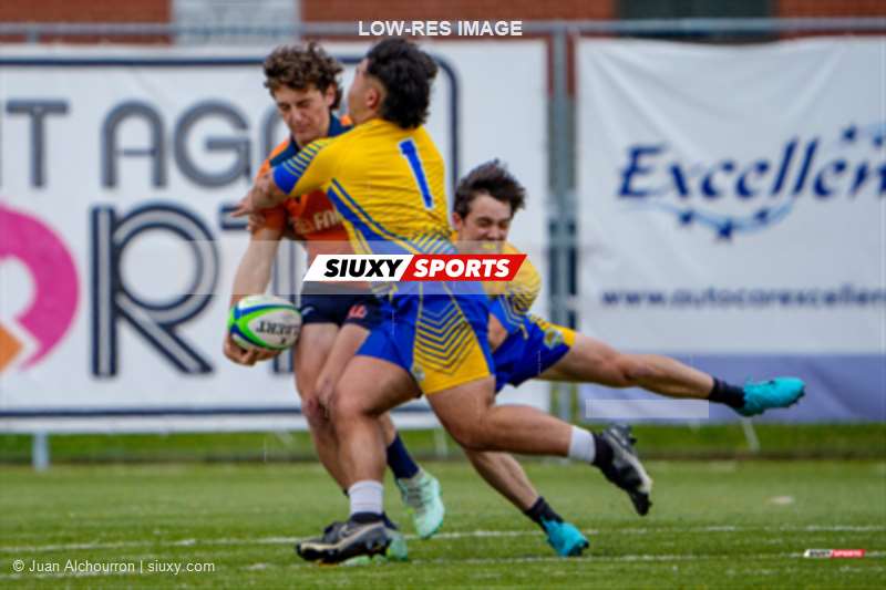 Tommy TSAFAROFF -  College John Abbott - Cégep André Laurendeau - Rugby - RSEQ 2025 - Rugby Masc Coll - John Abbott vs André Laurendeau (#RSEQ25RMCAA19) Photo by: Juan Alchourron | Siuxy Sports 2025-09-07
