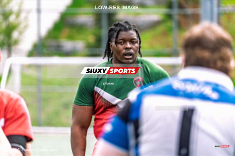Daniel TSHIPATA -  Parc Olympique Rugby - Rugby Club de Montréal - Rugby - RQ 2025 - Super Ligue M - Réserve - Parc Olympique (27) vs (0) Rugby Club de Montréal (#RQ25SLMRPORCM05) Photo by: Juan Alchourron | Siuxy Sports 2025-05-10