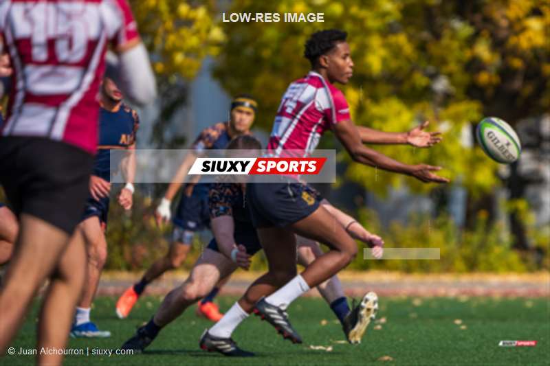 Arnaud CHESNAY -  College Jean-de-Brébeuf - Cégep André Laurendeau - Rugby - RSEQ 2025 - Rugby M - Brébeuf vs André-Laurendeau (#RSEQ25RMBAL10) Photo by: Juan Alchourron | Siuxy Sports 2025-10-19