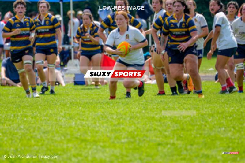 Tess ARMSTRONG - Steve KALAYDJIAN -  Sainte-Anne-de-Bellevue RFC - Town of Mount Royal RFC - Rugby - RQ 2025 - SL F - SABRFC vs TMR RFC (#RQ25SLFSABTM7) Photo by: Juan Alchourron | Siuxy Sports 2025-07-12