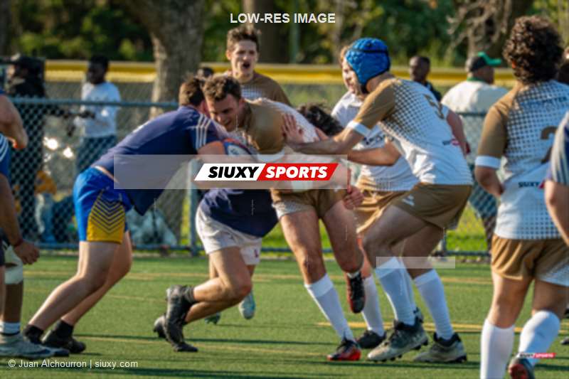 Clément AUGUSTIN - Lucas GIRAUDON -  Montréal Phenix Rugby - Sainte-Anne-de-Bellevue RFC - Rugby - RQ 2025 - LPR3 M - Montréal Phénix Rugby (42) vs (5) Sainte-Anne-De-Bellevue RFC - Match (#RQ25LPR3MMPRSA15) Photo by: Juan Alchourron | Siuxy Sports 2025-05-10
