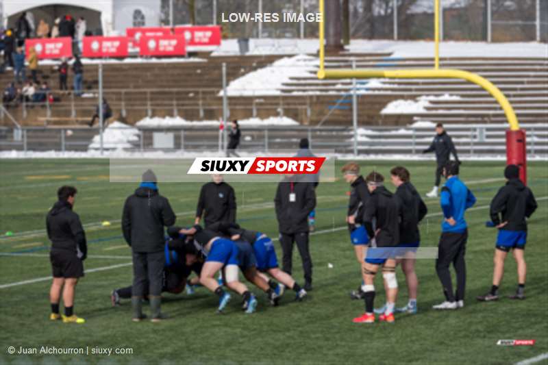Olivier BRETON - Cyprien VIASNOFF -  Université de Montréal - Queen's University - Rugby - CANUMENS 2025 - Université de Montréal vs Queen's University - Game#10 (#CANUMENS2550) Photo by: Juan Alchourron | Siuxy Sports 2025-11-16