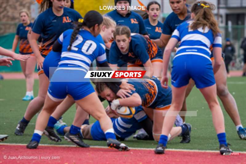 Evelyne BOURASSA -  Cégep André Laurendeau - College Dawson - Rugby - RSEQ 2025 - Rugby F - Cegep André-Laurendeau vs College Dawson (#RSEQ25RFALD11) Photo by: Juan Alchourron | Siuxy Sports 2025-11-02