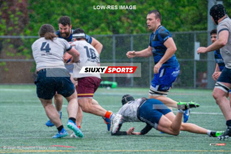 Rik LUNAUD - Antoine WATHELET -  Parc Olympique Rugby - Sainte-Anne-de-Bellevue RFC - Rugby - RQ 2025 - Super League M - Parc Olympique (26) vs (11) SABRFC (#RQ25SLMPORSAB5) Photo by: Juan Alchourron | Siuxy Sports 2025-05-24